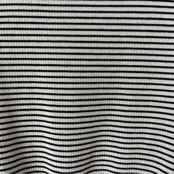 Altar’d State | Tan Black Striped Tiered Ruffled Bell Sleeve Top, Small - Picture 3 of 6